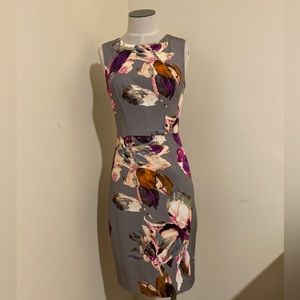 Trina Turk Grey Floral Kurdson Dress, size 0